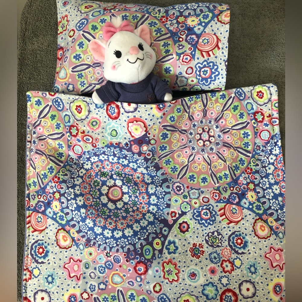 Quilt & Pillow Set for 18” Doll